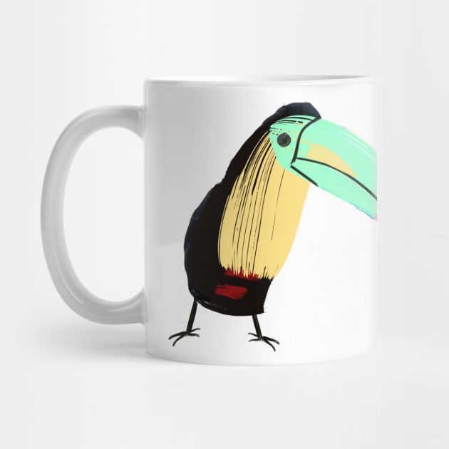 Funny Tropical Bird Toucan by technotext